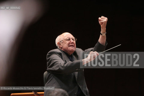 Mar 03 2006 Rome, Auditorium.National Santa Cecilia Orchestra.Conductor Mstislav Rostropovic.  ©Riccardo Musacchio & Flavio Ianniello/Rosebud2