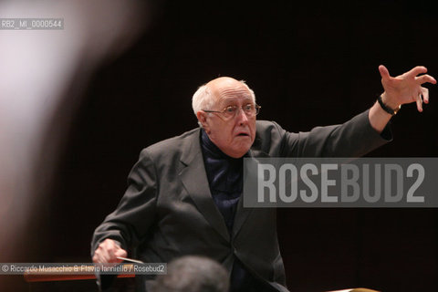 Mar 03 2006 Rome, Auditorium.National Santa Cecilia Orchestra.Conductor Mstislav Rostropovic.  ©Riccardo Musacchio & Flavio Ianniello/Rosebud2