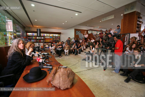 Roma, Auditorium Parco della Musica 03 07 2007..Spazio Bookshop - Incontro stampa di Patty Smith..PH Riccardo Musacchio & Flavio Ianniello  ©Riccardo Musacchio & Flavio Ianniello/Rosebud2