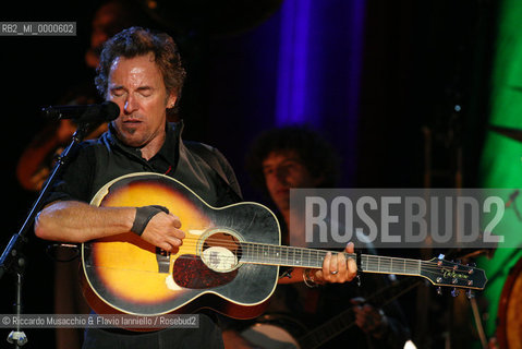 Rome, Oct 10 2006. The US artist Bruce Springsteen in concert..Ph Riccardo Musacchio & Flavio Ianniello / GraziaNeri  ©Riccardo Musacchio & Flavio Ianniello/Rosebud2