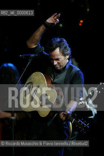 Rome, Oct 10 2006. The US artist Bruce Springsteen in concert..Ph Riccardo Musacchio & Flavio Ianniello / GraziaNeri  ©Riccardo Musacchio & Flavio Ianniello/Rosebud2