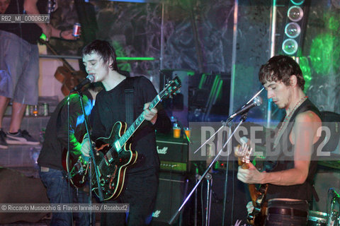 Italy, Rome May 28 2006 The Qube.Pete Doherty vocalis and frontman of the rock band The Babysambles in concert.Ph Riccardo Musacchio & Flavio Ianniello / GraziaNeri  ©Riccardo Musacchio & Flavio Ianniello/Rosebud2