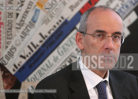 May 30 2006 Rome.Press conference for the presentation of the Lyric Festival 2006 that will took place at the Arena di Verona next summer 2006..In the picture: the Major of Verona Paolo Zanotto.Ph Riccardo Musacchio & Flavio Ianniello  ©Riccardo Musacchio & Flavio Ianniello/Rosebud2