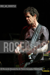 01 Mar 2006 Rome, Auditorium Parco della Musica.the musician Lou reed (ex Velvet Underground) in concert.  ©Riccardo Musacchio & Flavio Ianniello/Rosebud2