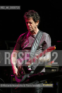 01 Mar 2006 Rome, Auditorium Parco della Musica.the musician Lou reed (ex Velvet Underground) in concert.  ©Riccardo Musacchio & Flavio Ianniello/Rosebud2