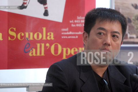 May 30 2006 Rome.Press conference for the presentation of the Lyric Festival 2006 that will took place at the Arena di Verona next summer 2006..In the picture: the chinese conductor Lu Jia.Ph Riccardo Musacchio & Flavio Ianniello  ©Riccardo Musacchio & Flavio Ianniello/Rosebud2