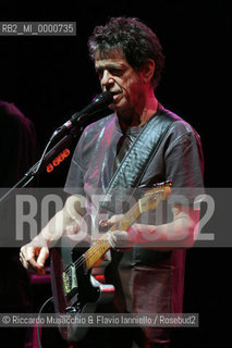 01 Mar 2006 Rome, Auditorium Parco della Musica.the musician Lou reed (ex Velvet Underground) in concert.  ©Riccardo Musacchio & Flavio Ianniello/Rosebud2