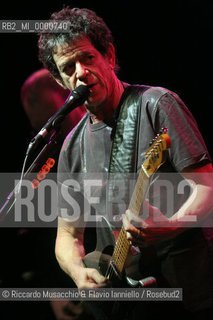 01 Mar 2006 Rome, Auditorium Parco della Musica.the musician Lou reed (ex Velvet Underground) in concert.  ©Riccardo Musacchio & Flavio Ianniello/Rosebud2