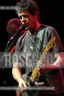 01 Mar 2006 Rome, Auditorium Parco della Musica.the musician Lou reed (ex Velvet Underground) in concert.  ©Riccardo Musacchio & Flavio Ianniello/Rosebud2