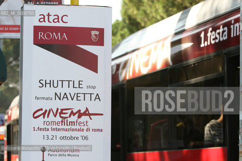 Rome, Auditorium Oct 13 2006.Romefilmfest 2006.In the picture: the cinema bus.  ©Riccardo Musacchio & Flavio Ianniello/Rosebud2