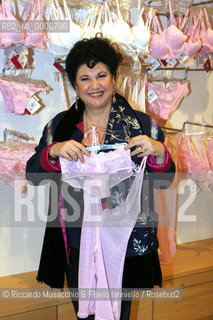 06 Mar 2006 Rome, shopping center La Rinascente.Menopause The Musical .in the picture: the actress Marisa Laurito in the womens underwear department.  ©Riccardo Musacchio & Flavio Ianniello/Rosebud2