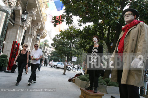 Rome, Auditorium Oct 14 2006.Romefilmfest 2006.In the picture: Veneto Street and actors that rappresenting the movie of Federico Fellini Amarcord.  ©Riccardo Musacchio & Flavio Ianniello/Rosebud2