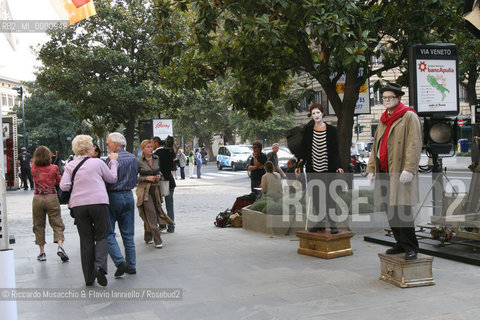 Rome, Auditorium Oct 14 2006.Romefilmfest 2006.In the picture: Veneto Street and actors that rappresenting the movie of Federico Fellini Amarcord.  ©Riccardo Musacchio & Flavio Ianniello/Rosebud2