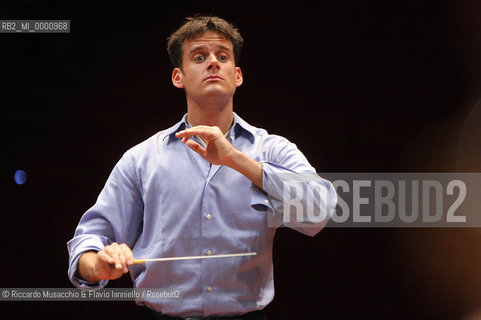 Roma, Auditorium Parco della Musica 26 01 2007.Orchestra dellAccademia Nazionale di Santa Cecilia  .Philippe Jordan direttore.Leonidas Kavakos violino (in prova).  ©Riccardo Musacchio & Flavio Ianniello/Rosebud2