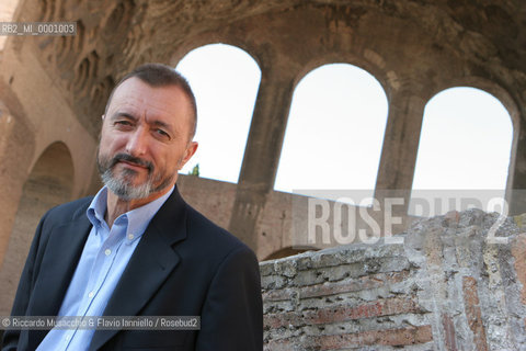 Rome, Jun 15 2006.In the picture: portrait of Spanish writer Arturo Perez Reverte..  ©Riccardo Musacchio & Flavio Ianniello/Rosebud2