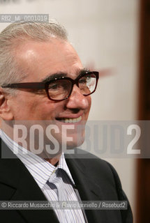 Rome, Auditorium Oct 14 2006.Romefilmfest 2006.In the picture: Photocall of the director  Martin Scorsese.  ©Riccardo Musacchio & Flavio Ianniello/Rosebud2