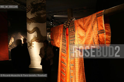 Rome, Auditorium Oct 14 2006.Romefilmfest 2006.In the picture: The Emperor’s Costumes an exhibition of costumes from the film The Last Emperor by Bernardo Bertolucci, overseen by Giulia Mafai.  ©Riccardo Musacchio & Flavio Ianniello/Rosebud2