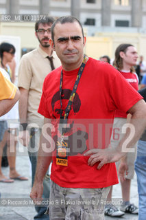 Napoli, Piazza del Plebiscito 17 / 07 / 2005.Cornetto Free Music Festival.nella foto: Elio.Ph Riccardo Musacchio & Flavio Ianniello  ©Riccardo Musacchio & Flavio Ianniello/Rosebud2