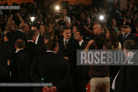 Rome, Auditorium Oct 15 2006.Romefilmfest 2006.In the picture: Leonardo Di Caprio on the red carpet.  ©Riccardo Musacchio & Flavio Ianniello/Rosebud2