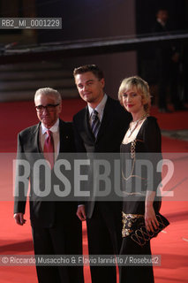 Rome, Auditorium Oct 15 2006.Romefilmfest 2006.In the picture: Martin Scorsese, Leonardo Di Caprio and Vera Farmiga on the red carpet..  ©Riccardo Musacchio & Flavio Ianniello/Rosebud2