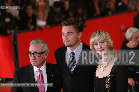 Rome, Auditorium Oct 15 2006.Romefilmfest 2006.In the picture: Martin Scorsese, Leonardo Di Caprio and Vera Farmiga on the red carpet..  ©Riccardo Musacchio & Flavio Ianniello/Rosebud2