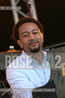 Milano, Piazza del Duomo 29 / 05 / 2005.Cornetto Free Music Festival.nella foto: John Legend.Ph Riccardo Musacchio & Flavio Ianniello  ©Riccardo Musacchio & Flavio Ianniello/Rosebud2