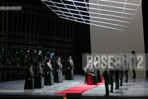 Mar 21 2005 , Opera Theatre of Rome.MARIA STUARDA composed by Gaetano Donizetti.director and costume designer: Francesco Esposito.conductor: Riccardo Frizza.Scene: Italo Grassi.In the picture: Maria Stuarda: Mariella Devia.  ©Riccardo Musacchio & Flavio Ianniello/Rosebud2