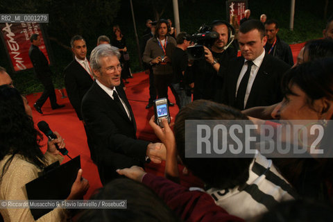 Rome, Auditorium Oct 15 2006.Romefilmfest 2006.In the picture: Richard Gere on the red carpet..  ©Riccardo Musacchio & Flavio Ianniello/Rosebud2