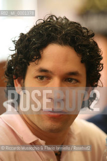 Roma, Auditorium Parco della Musica 18 07 2006.Conferenza stampa del direttore d orchestra venezuelano Gustavo Dudamel.Ph Riccardo Musacchio  ©Riccardo Musacchio & Flavio Ianniello/Rosebud2