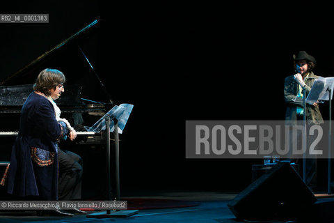 Rome, Auditorium Music Park May 26 05 2008.Interviste impossibili live.In the picture: Vinicio Capossela interviews Johann Sebastian Bach performed by Ramin Bahrami..  ©Riccardo Musacchio & Flavio Ianniello/Rosebud2