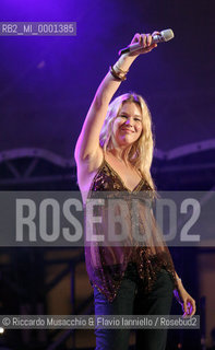 Napoli, Piazza del Plebiscito 17 / 07 / 2005.Cornetto Free Music Festival.nella foto: Joss Stone.Ph Riccardo Musacchio & Flavio Ianniello  ©Riccardo Musacchio & Flavio Ianniello/Rosebud2