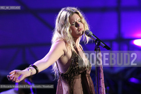 Napoli, Piazza del Plebiscito 17 / 07 / 2005.Cornetto Free Music Festival.nella foto: Joss Stone.Ph Riccardo Musacchio & Flavio Ianniello  ©Riccardo Musacchio & Flavio Ianniello/Rosebud2