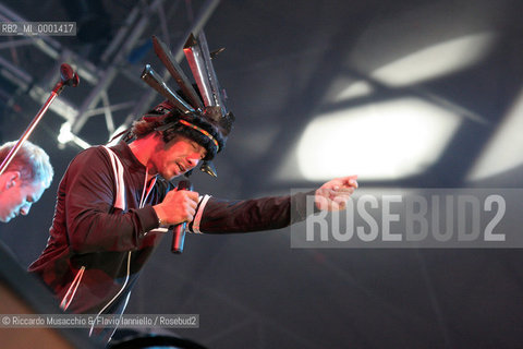 Napoli, Piazza del Plebiscito 17 / 07 / 2005.Cornetto Free Music Festival.nella foto: Jamiroquai.Ph Riccardo Musacchio & Flavio Ianniello  ©Riccardo Musacchio & Flavio Ianniello/Rosebud2