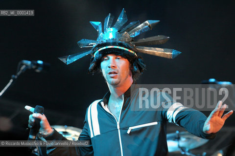 Napoli, Piazza del Plebiscito 17 / 07 / 2005.Cornetto Free Music Festival.nella foto: Jamiroquai.Ph Riccardo Musacchio & Flavio Ianniello  ©Riccardo Musacchio & Flavio Ianniello/Rosebud2