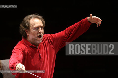 Rome, Auditorium Music Park Jun 18 2008.Philarmonic Scala Orchestra..Conductor: Riccardo Chailly..soprano: Svetla Vassileva..During the reharsals.  ©Riccardo Musacchio & Flavio Ianniello/Rosebud2