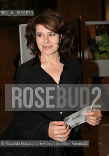 Roma, 10 02 2007.Roberto Bolle Gala for Unicef..Nella foto: Fanny Ardant.  ©Riccardo Musacchio & Flavio Ianniello/Rosebud2