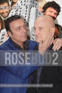 Rome, Dec 14 2006.Photocall of the italian film Natale a New York, director Neri Parenti..in the picture: the italian actors Massimo Ghini and Claudio Bisio..  ©Riccardo Musacchio & Flavio Ianniello/Rosebud2