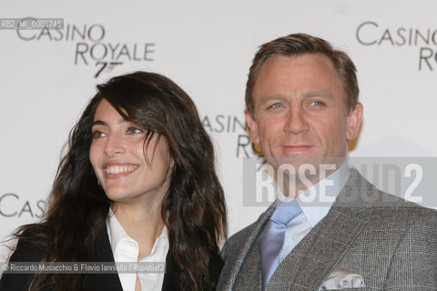 Rome, Dec 14 2006.Photocall of the Usa movie Casino Royal (007), director Ian Fleming..in the picture: the italian actress Caterina Murino and the English actor Daniel Craig..  ©Riccardo Musacchio & Flavio Ianniello/Rosebud2