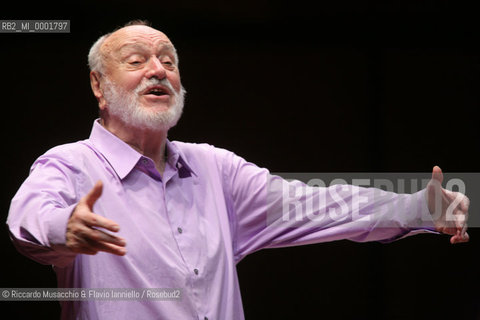 Rome, Auditorium Aug 30 2007.Santa Cecilia Orchestra.Conductor: Kurt Masur..  ©Riccardo Musacchio & Flavio Ianniello/Rosebud2