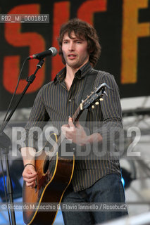 Italy, Rome Jun 19 2005 St.Giovanni square.Cornetto Free Music Festival.in the picture: James Blunt.  ©Riccardo Musacchio & Flavio Ianniello/Rosebud2