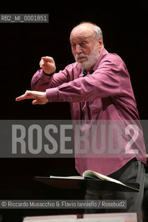 Rome, Auditorium Aug 30 2007.Santa Cecilia Orchestra.Conductor: Kurt Masur..  ©Riccardo Musacchio & Flavio Ianniello/Rosebud2