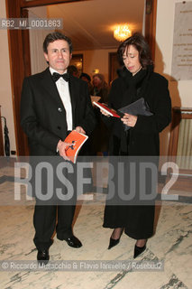 18 Jan 2006 Rome Opera Theatre..Don Giovanni. Music Wolfgang Amadeus Mozart..Opera Theatre Orchestra and chorus..Director: Franco Zeffirellli.Conductor: Hubert Saudant.In the picture: the politic man Alemanno and his wife.  ©Riccardo Musacchio & Flavio Ianniello/Rosebud2