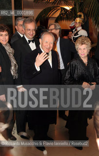 18 Jan 2006 Rome Opera Theatre..Don Giovanni. Music Wolfgang Amadeus Mozart..Opera Theatre Orchestra and chorus..Director: Franco Zeffirellli.Conductor: Hubert Saudant.In the picture: Valter Veltroni and his wife, Carlo Azeglio Ciampi and and his wife .  ©Riccardo Musacchio & Flavio Ianniello/Rosebud2