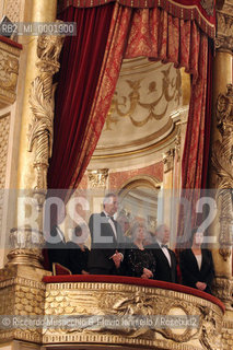 18 Jan 2006 Rome Opera Theatre..Don Giovanni. Music Wolfgang Amadeus Mozart..Opera Theatre Orchestra and chorus..Director: Franco Zeffirellli.Conductor: Hubert Saudant.In the picture: Valter Veltroni and his wife, Carlo Azeglio Ciampi and and his wife .  ©Riccardo Musacchio & Flavio Ianniello/Rosebud2