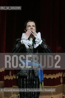 18 Jan 2006 Rome Opera Theatre..Don Giovanni. Music Wolfgang Amadeus Mozart..Opera Theatre Orchestra and chorus..Director: Franco Zeffirellli.Conductor: Hubert Saudant.In the picture: Marco Vinco (Don Giovanni).  ©Riccardo Musacchio & Flavio Ianniello/Rosebud2