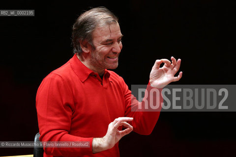 Roma, Auditorium Sala Santa Cecilia 03 / 12 / 2004:.Inaugurazione del Festival Russo..Orchestra del Mariinskij diretta da Valery Gergiev (prova)..Ph Riccardo Musacchio & Flavio Ianniello  ©Riccardo Musacchio & Flavio Ianniello/Rosebud2