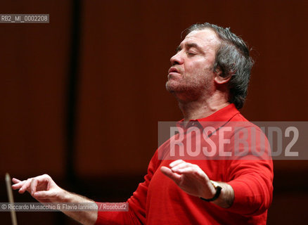 Roma, Auditorium Sala Santa Cecilia 03 / 12 / 2004:.Inaugurazione del Festival Russo..Orchestra del Mariinskij diretta da Valery Gergiev (prova)..Ph Riccardo Musacchio & Flavio Ianniello  ©Riccardo Musacchio & Flavio Ianniello/Rosebud2