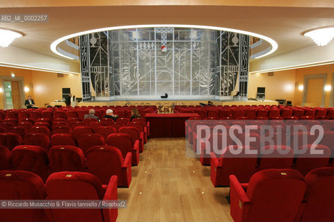 Roma, Teatro Nazionale 15 / 11 / 2005.Nella foto la sala del teatro appena restaurata.Ph Riccardo Musacchio & Giulio Napolitano  ©Riccardo Musacchio & Flavio Ianniello/Rosebud2