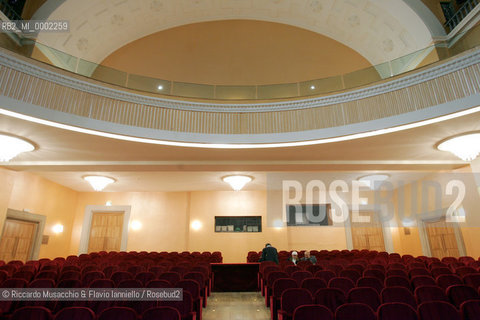 Roma, Teatro Nazionale 15 / 11 / 2005.Nella foto la sala del teatro appena restaurata.Ph Riccardo Musacchio & Giulio Napolitano  ©Riccardo Musacchio & Flavio Ianniello/Rosebud2