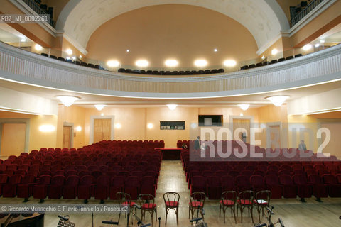 Roma, Teatro Nazionale 15 / 11 / 2005.Nella foto la sala del teatro appena restaurata.Ph Riccardo Musacchio & Giulio Napolitano  ©Riccardo Musacchio & Flavio Ianniello/Rosebud2